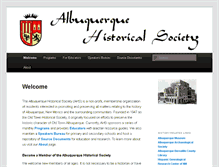 Tablet Screenshot of albuqhistsoc.org